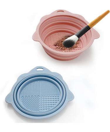 Gissroys Bowl Cleaner Brushes Makeup Silicone Foldable Portable Cleaning Tool for Brushes Powder Sponges Bowl Washing Brush Silicone Brush Makeup Cup Azul - Buy Online on SooperMarket.com