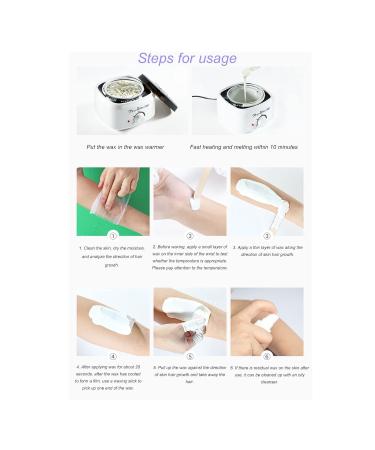 Hard Wax Bean Kit - Strong Viscosity Pearl Hair Removal for Face Bikini Legs & Armpits - 3.5oz Taro Purple - Buy Online on SooperMarket.com