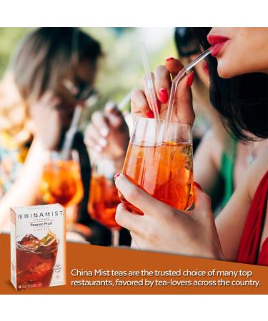 China Mist Passion Fruit Black Iced Tea Bags - 4 Count, Yields 1/2 Gallon Per Bag - Buy Online on SooperMarket.com