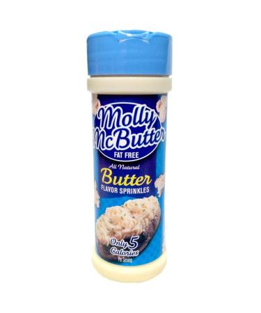 Molly McButter, Natural Butter Flavor Sprinkles, 2oz Container (Pack of 3)