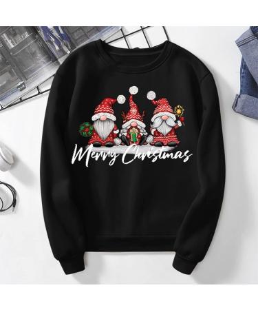 Women's Christmas Sweatshirt Snowman Penguin Print O-Neck Raglan Pullover Comfy Warm Xmas Jumper - Buy Online on SooperMarket.com