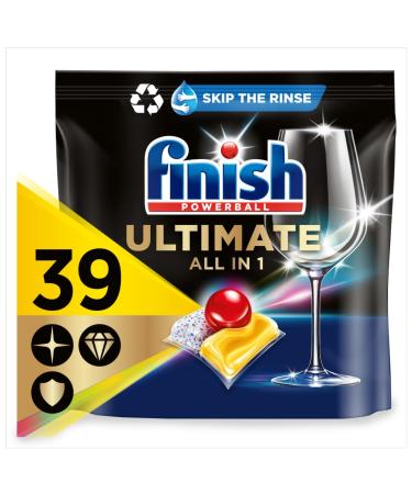 Finish Ultimate All In One Dishwasher Tablets 39 Lemon Lemon 1 count (Pack of 39)