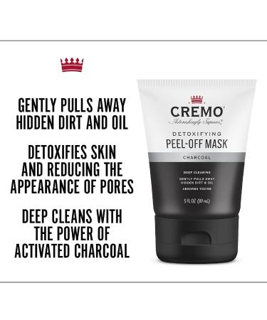 Cremo Detoxifying Peel-Off Mask with Activated Charcoal - 3 oz & 4 oz Options - Buy Online on SooperMarket.com