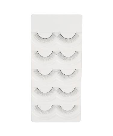 False Eyelashes 5 Pairs Eyelash Makeup Practice False Eyelashes Self Adhesive False Lashes Set (8mm)