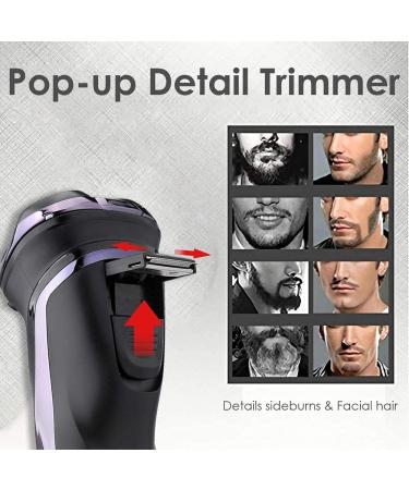 GeRRiT Electric Razor for Men - Waterproof Rotary Shaver Wet & Dry Use USB Rechargeable with Pop-Up Trimmer - Buy Online on SooperMarket.com