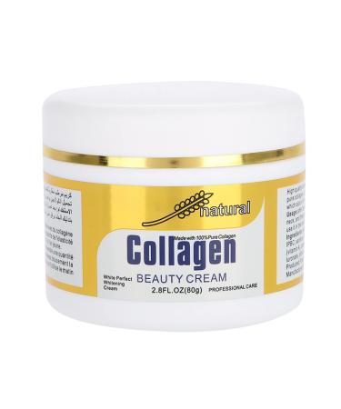80g Collagen Beauty Cream Made with Pure Humanlike Collagen Anti Aging Face Hydrating Moisturizer City Beauty Sculpting Cream Skin Firming Cream Smooth Wrinkles And Fine Lines