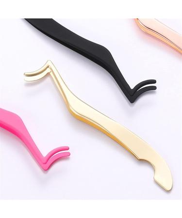 Rose Gold Hair Removal & False Eyelash Tweezers - Precision Curling & Lengthening Tool | Cosmetic Forceps - Buy Online on SooperMarket.com