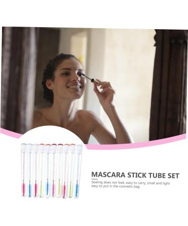 BELLIFFY 10pcs Mascara Wand Tube Lipgloss Bottle DIY Mascara Tube Brush Plastic - Buy Online on SooperMarket.com