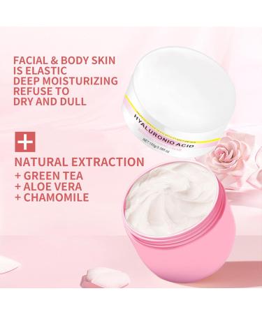 Hyaluronic Acid Moisturizer | Advanced Firming Face & Body Cream | Anti-Aging Skin Tightening Day & Night Care - 3.38 Fl oz - Buy Online on SooperMarket.com