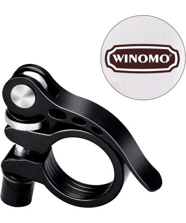 WINOMO 28.6mm Quick Release Bicycle Seat Clamp - Aluminum Alloy Road MTB Cycling Bike Seatpost Clamp in Black - Buy Online on SooperMarket.com