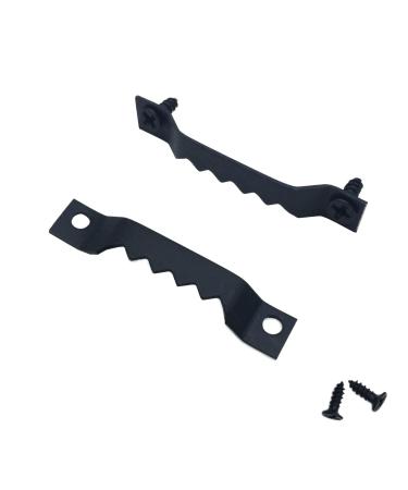 EesTeck 50 Pack Small Sawtooth Picture Hangers Steel Picture Hanging Picture Frames Hangers with Screws Picture Hang Solutions, for Hanging Clock Paintings Artwork Picture Frame Hook Photos (Black)