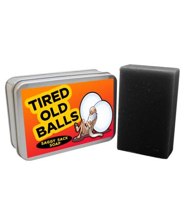 Shop Gears Out Tired Old Balls Soap Bar - Perfect Gag Gift for Men s Milestone Birthdays & Over-the-Hill Celebrations | Black Charcoal Soap for Adults - Buy Online on SooperMarket.com