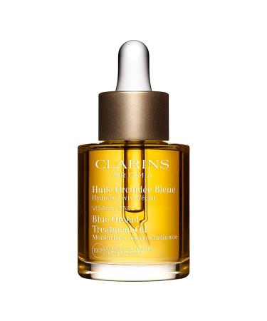 Clarins Blue Orchid Face Treatment Oil | Skin is Immediately Hydrated*  Revitalized and Toned | Restores Radiance | Visibly Minimizes Fine Lines | 100% Natural Plant Extracts | Preservative-Free | Dry Skin Type | 1 Fluid...