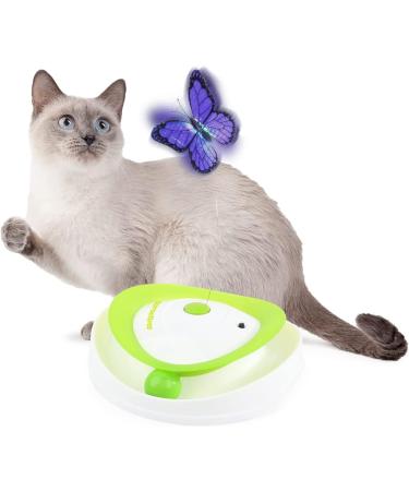 All for Paws 2 in 1 Interactive Cat Toy - Fluttering Butterfly & Rolling Balls - Automatic Indoor Kitten Spinner Toy - Buy Online on SooperMarket.com