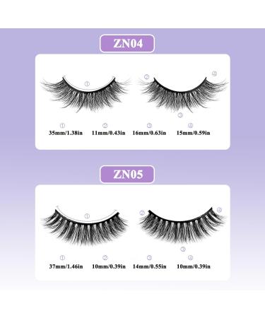 4 Pair Self Adhesive Eyelashes Reusable Pre Glued Eyelashes Wispy Fake Eyelashes Natural Look Self Adhesive Lashes No Glue Needed Add Instant Volume and Glamour - Buy Online on SooperMarket.com