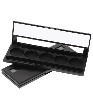 PLAFOPE 2pcs 5 Eyeshadow Case Eye Shadow Cosmetics Palette Eyeshadow Empty Case Travel Pack Child Bracket