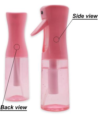 JANYUEPAI Hair Spray Bottle Continuous Fine Water Mist Sprayer for Hair Styling Skin Moisturizing Plant Watering Cleaning - Pink 200ml - Buy Online on SooperMarket.com