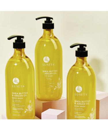 Luseta Shea Butter & Argan Oil Body Wash - Moisturizing Formula for Dry, Normal, and Combination Skin 33.8oz - Buy Online on SooperMarket.com