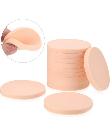 12 Pieces Face Paint Sponge Set Make-up Sponge Round Sponge Puff One Size Adult Unisex Foam Sponges (Round Shape)