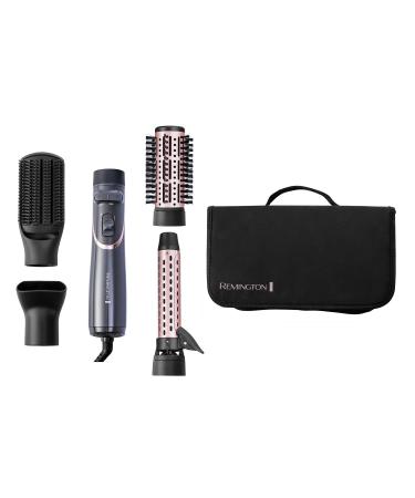 Remington Curl and Straight Confidence Rotating Hot Air Styler - Versatile Curling Iron Soft Hair Dryer Brush Paddle Hairbrush - AS8606