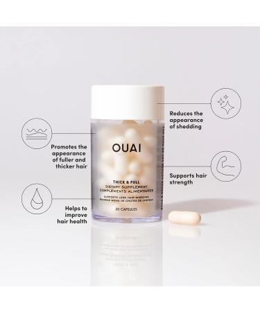OUAI Scalp Serum + Thick & Full Hair Supplements - Solution for Thinning Hair - Buy Online on SooperMarket.com