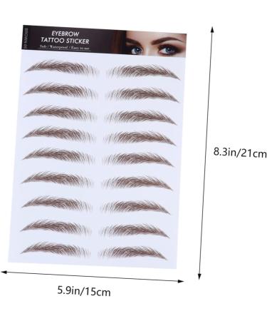 WOFASHPURET 4pcs Eyebrow Stickers Waterproof Fake Eyebrow False Imitation Eyebrow 4d Transfer Stickers Hair - Buy Online on SooperMarket.com