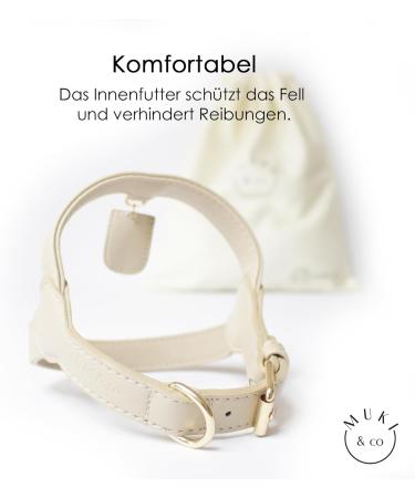 Muki & Co Adjustable Dog Dishes - Safe & Comfortable for Extra Small Small & Medium Dogs - Beige XS (33-37 cm) - Buy Online on SooperMarket.com