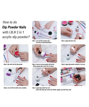 Red Dip Powder with Added Calcium Vitamin | I.B.N 2 In 1 Acrylic Dipping Powder | Non-Toxic & Odor-Free | 1oz | No Need for Nail Lamp Dryer (016) - Buy Online on SooperMarket.com