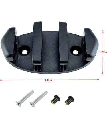 Nylon Kayak Zig Zag Cleats (Black  Pack of 2) - Buy Online on SooperMarket.com