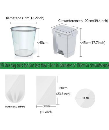 Bioma 100 Pack 20L Biodegradable Garbage Bags - 100% Recycled Compostable Food Waste Bags for Kitchen & Household - Buy Online on SooperMarket.com