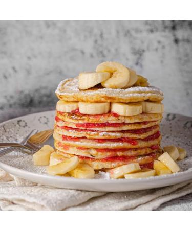CleanFoods Raw Banana Pancakes 425g | Low-Calorie 45 Calories/100g | Quick 2-Minute Preparation | Konjac Glucomannan - Buy Online on SooperMarket.com