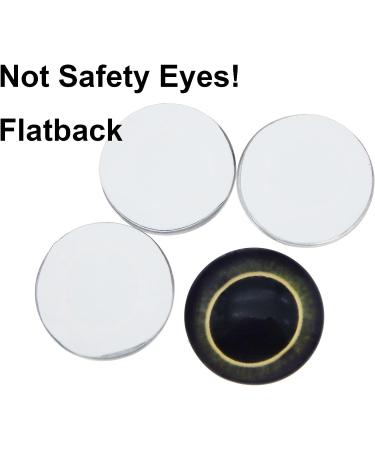 10 Pairs 25mm Owl Bird Glass Eyes for Art Dolls, Sculptures, Masks, Taxidermy - Flatback Design - Buy Online on SooperMarket.com