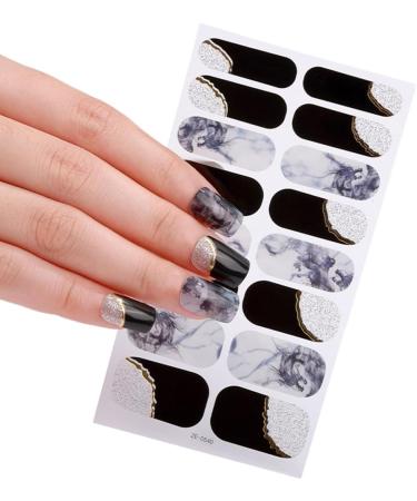 Ruarby French Tip Press on Nails Medium Almond False Nails Tips Detachable Full Cover Stick on Nails Glossy Nude False Nails - Buy Online on SooperMarket.com