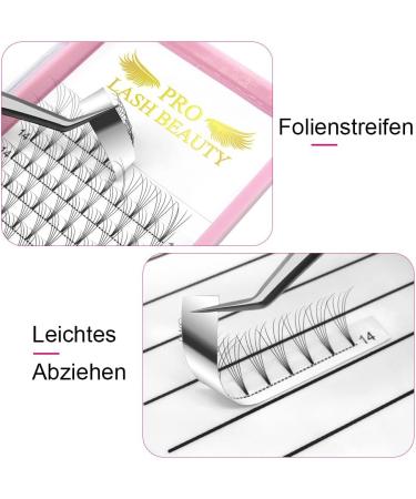 5D-C-0.07-13mm Short Stem Pre Made Fan Eyelash Extensions - Russian Volume Lashes 0.07 0.10 - Buy Online on SooperMarket.com