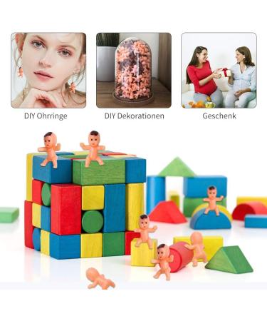 YiliYa Mini Plastic Babies - 100pcs Dolls for Baby Shower Favors Party Decorations & Bath Crafts - Buy Online on SooperMarket.com