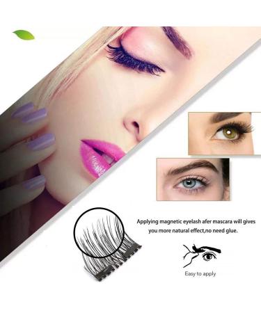3D Reusable Magnetic Eyelashes - Lightweight, Natural Look, Easy to Wear - No Glue Needed! Includes Tweezers - 1 Count - Buy Online on SooperMarket.com