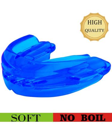 Mouth Guard Sports Youth Adult  Mouthguard for Braces Sparring Mouth Guard Double Braces  Premium Quality No Boiling Required Football  Taekwondo  Jujitsu and Karate. Blue - Buy Online on SooperMarket.com