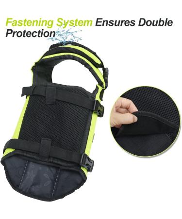 Vivaglory Ripstop Dog Rescue Vest - XXS Neon Yellow Boat Safety for Small Medium Dogs (28-35cm Chest) - Buy Online on SooperMarket.com