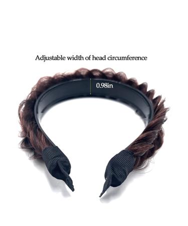 STHEJFB Wide Braided Headband Hoop Fashion Hair Accessories for Women and Girls (Dark Auburn) - Buy Online on SooperMarket.com