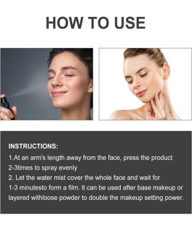 Grgowe Make-Up Setting Spray Professional Makeup Setting Spray Moisturising Make-Up Fixing Spray Moisturising Light Setting Spray for Long-Lasting Makeup - Buy Online on SooperMarket.com