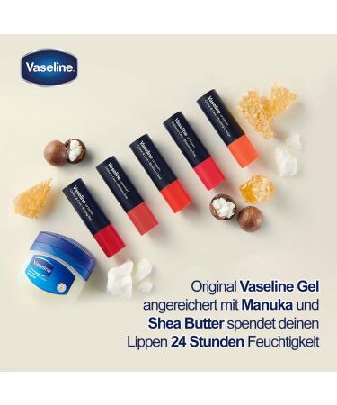 Buy Vaseline Lip Therapy Blushing Coral - Manuka Honey & Shea Butter Lip Balm | 100% Natural Dyes | 4.2g Pack - Buy Online on SooperMarket.com