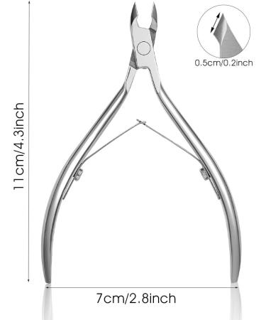 FERYES Professional Cuticle Clipper - 5mm Jaw, Medical Grade Stainless Steel - 1 Piece, Silver - Buy Online on SooperMarket.com