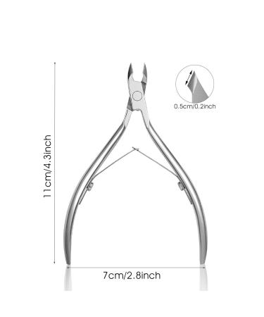 FERYES Cuticle Clipper - Professional Grade Stainless Steel Cuticle Remover Tool - 6mm Jaw - Silver | 1 Piece - Buy Online on SooperMarket.com
