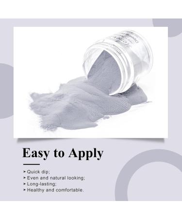 28g Fine Gray Dip Powder No Lamp Cure | Gel Polish Effect | Smooth Finish (No.48) - Buy Online on SooperMarket.com