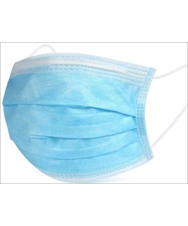50 pieces Disposable Procedural Face Masks, Mouth and Nose Safety Protection, 3-Layer Filter Barrier / Manufactured for and Sold Exclusively by DecoPro