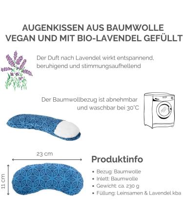 Bodhi Soft Cotton Eye Cushion | Organic Linseed & Lavender Filling | Vegan Eye Mask for Yoga Relaxation & Meditation | Multiple Designs Available - Buy Online on SooperMarket.com