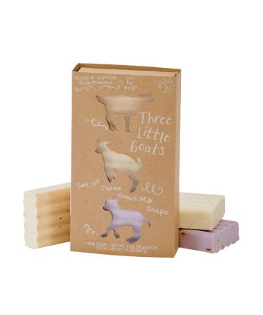 San Francisco Soap Company Simply Be Well Three Little Goats Goat Milk Soap Gift Set of 3 (SBW-TLG8540)