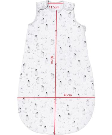 Nuby Penguin Design 2.5 Tog Sleeping Bag | For Babies 6-18 Months | White - Buy Online on SooperMarket.com