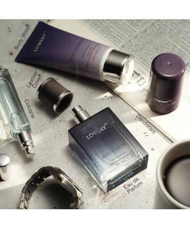 Blue Fusion Perfume for Men Mens Cologne Set 4 in 1 Perfume Set & Colognes Gift Set - 4 Piece Parfum Antiperspirant Deodorant Stick Body Lotion Cologne - Masculine Birthday Gifts Perfumes for Men - Buy Online on SooperMarket.com