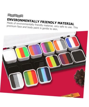 Angoily Neon Body Painting Kit - Face Paint Makeup Pigment Fake Wounds & Scars for Halloween & Cosplay - Buy Online on SooperMarket.com